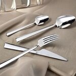 Cutlery Manufacturer - OEM/ODM Custom Luxury Hotel Dining Room Stainless Steel Cutlery Engraved Handle Fork Spoon