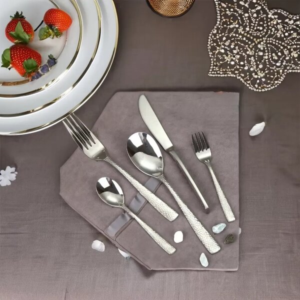 Flatware Utensils Set Manufacturer - OEM/ODM Custom 20pcs Heavy Duty Stainless Steel Flatware Utensils Sustainable Cutlery