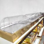 Food Display Stand Manufacturer - OEM/ODM Custom Stainless Steel Food Display Stand Counter Buffet Set with Lid