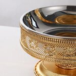 Chafing Dishes Factory - OEM/ODM Custom Arabic Style Kitchen Buffet Food Warmer Gold Hanging Chafing Dishes