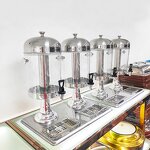 Juice Dispenser Factory - OEM/ODM Custom Commercial Stainless Steel Soda Juice Self Service Glass Dispenser