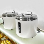 Electric Food Warmer Pot Manufacturer - OEM/ODM Custom Commercial 10L Stainless Steel Insert Soup Kettle Warmer Countertop
