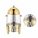 Juice Dispenser Manufacturer - OEM/ODM Custom Hotel 12 Liters Stainless Steel Hot Cold Juice Dispenser Gold