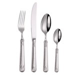 Silverware Set Factory - OEM/ODM Custom High Quality Vintage Golden Silverware Set Matt Handle Stainless Steel