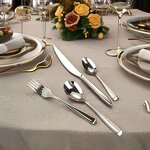 Cutlery Set Manufacturer - OEM/ODM Custom Hot Sale OEM ODM Logo Silver Stainless Steel Cutlery Set Flatware