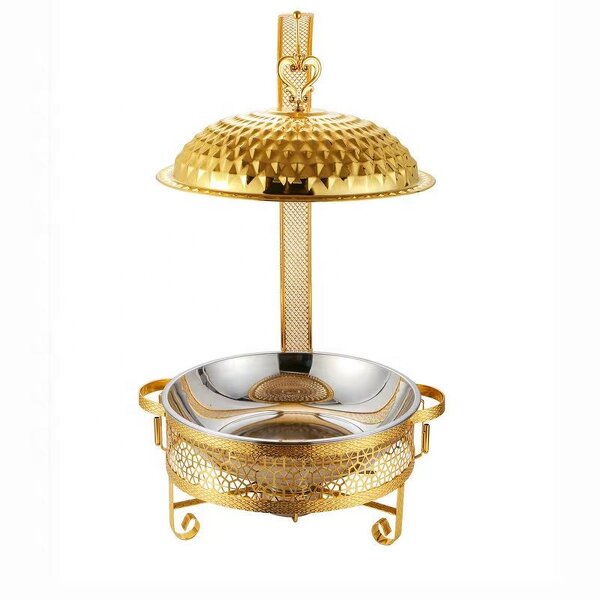 Chafing Dish Manufacturer - OEM/ODM Custom Luxury Restaurant Buffet Set Stainless Steel Food Warmer Gold