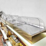 Food Display Stand Manufacturer - OEM/ODM Custom Stainless Steel Food Display Stand Counter Buffet Set with Lid