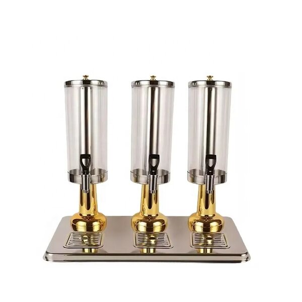 Beer Juice Tower Factory - OEM/ODM Custom New Hotel Bar Equipment Silver 3 Litres Beer Juice Tower