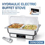 Food Warmer Factory - OEM/ODM Custom Commercial Electric Chafing Dish Stainless Steel Buffet Sets