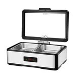 Chafing Dish Factory - OEM/ODM Custom Chafing Dish with Glass Lid Stainless Steel Digital Display Food Warmer