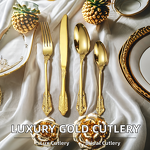 Cutlery Set Manufacturer - OEM/ODM Custom Custom High Stainless Steel Wedding Cutlery Set Luxury Silverware