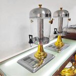 Water Juice Dispenser Factory - OEM/ODM Custom 201 Stainless Steel Thermal Hot Cold Water Juice Dispenser