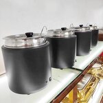 Dry Heat Soup Warmer Factory - OEM/ODM Custom 10L Modern Commercial Dry Heat Soup Warmer for Catering