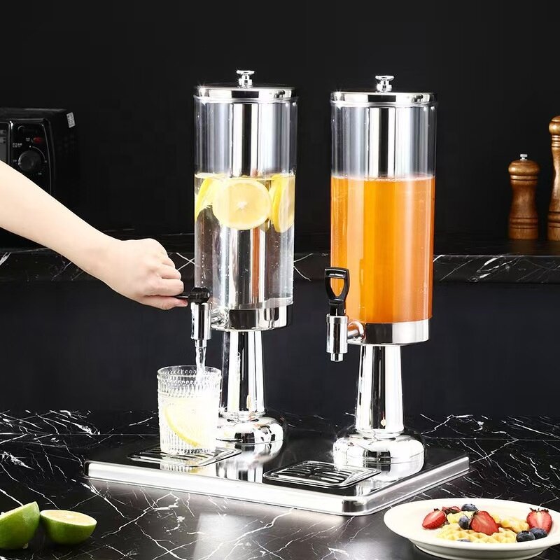 Juice Dispenser Factory - OEM/ODM Custom 9L Stainless Steel Hotel Buffet Cold Beverage Fruit Juice Dispenser