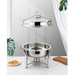 Food Warmer Set Manufacturer - OEM/ODM Custom Design Modern Luxury Stainless Steel Gold Heater Chafing Dish Set