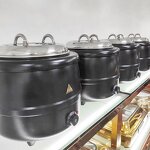Electric Soup Warmer Manufacturer - OEM/ODM Custom Catering Equipment Aluminium Electric Soup Warmer Stock Pot 13L