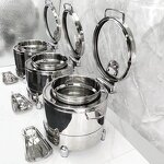 Food Display Stand Factory - OEM/ODM Custom Stainless Steel Holder Food Display Stand Counter Full Size Buffet Set