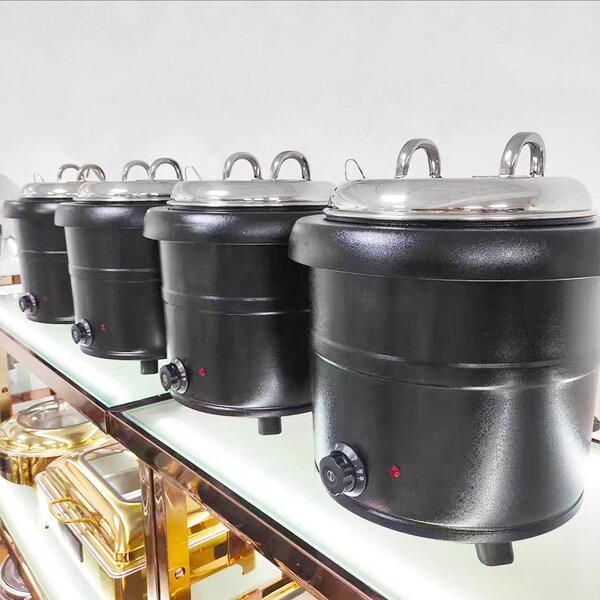 Electric Soup Kettle Factory - OEM/ODM Custom 10L Electric Soup Kettle Container Stainless Steel Food Warmer