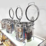 Soup Warmer Factory - OEM/ODM Custom Buffet Equipment 10L Stainless Steel Stock Pot Electric Food Warmer