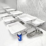 Catering Display Stand Factory - OEM/ODM Custom Wholesale 3 Tier Melamine Catering Display Stand for Hotels