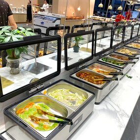 Chafing Dish Factory - OEM/ODM Custom Chafing Dish with Glass Lid Stainless Steel Digital Display Food Warmer