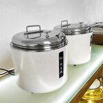 Electric Food Warmer Pot Manufacturer - OEM/ODM Custom Commercial 10L Stainless Steel Insert Soup Kettle Warmer Countertop