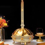 Hot Pot Manufacturer - OEM/ODM Custom Gold Round Hanging Hot Pot Hotel Restaurant Buffet Hot Pot