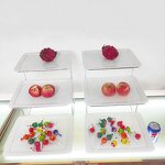 Dessert Stand Manufacturer - OEM/ODM Custom Dubai Hot Sale Buffet Dessert Server Three Tiered Hotel Restaurant Afternoon Tea