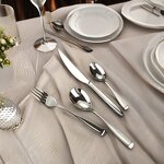 Cutlery Set Manufacturer - OEM/ODM Custom Hot Sale OEM ODM Logo Silver Stainless Steel Cutlery Set Flatware