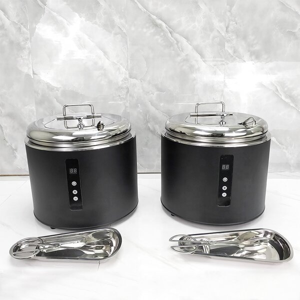 Electric Soup Pot Manufacturer - OEM/ODM Custom Popular Commercial Restaurant Electric Soup Pot Stainless Steel Round