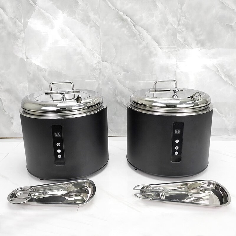 Electric Soup Pot Manufacturer - OEM/ODM Custom Popular Commercial Restaurant Electric Soup Pot Stainless Steel Round