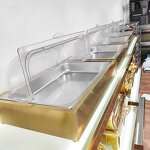 Food Display Stand Manufacturer - OEM/ODM Custom Stainless Steel Food Display Stand Counter Buffet Set with Lid