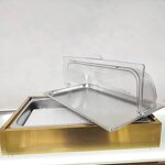 Food Display Stand Manufacturer - OEM/ODM Custom Stainless Steel Food Display Stand Counter Buffet Set with Lid