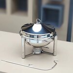 Food Warmer Set Manufacturer - OEM/ODM Custom Design Modern Luxury Stainless Steel Gold Heater Chafing Dish Set