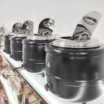 Electric Soup Warmer Manufacturer - OEM/ODM Custom Catering Equipment Aluminium Electric Soup Warmer Stock Pot 13L