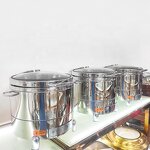 Soup Warmer Factory - OEM/ODM Custom Buffet Equipment 10L Stainless Steel Stock Pot Electric Food Warmer