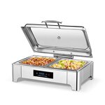 Chafing Dish Factory - OEM/ODM Custom Hotel Rectangular Chafing Dish Luxury Stainless Steel Food Warmer