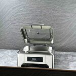 Chafing Dish Manufacturer - OEM/ODM Custom Luxury Round Buffet Food Warmer Stainless Steel Glass Lid