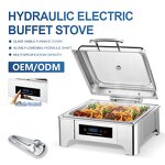 Chafing Dish Manufacturer - OEM/ODM Custom Luxury Round Buffet Food Warmer Stainless Steel Glass Lid