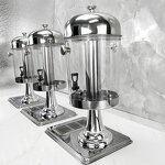 Juice Dispenser Factory - OEM/ODM Custom Stainless Steel Insulated Fruit Juice Dispenser 3 Tanks Plastic