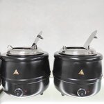Electric Soup Warmer Manufacturer - OEM/ODM Custom Catering Equipment Aluminium Electric Soup Warmer Stock Pot 13L