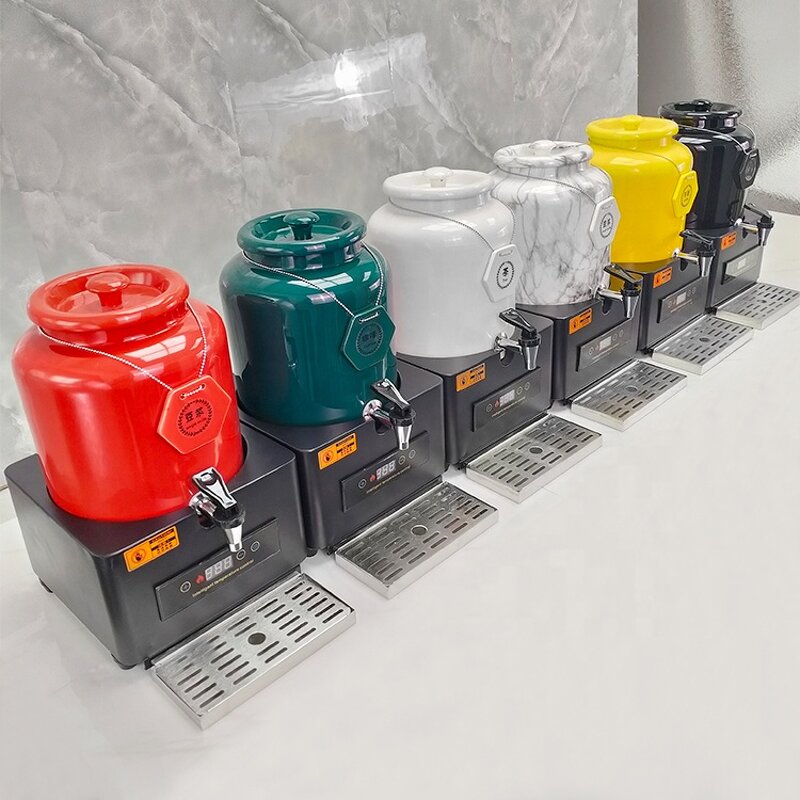 Juice Dispenser Manufacturer - OEM/ODM Custom Hotel 12 Liter Stainless Steel Hot Cold Juice Dispenser Gold Design