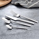 Flatware Set Factory - OEM/ODM Custom Best Luxury 18/8 Stainless Steel Silverware Sustainable Hammered Flatware