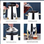 Heated Juice Dispenser Manufacturer - OEM/ODM Custom Hot and Cold Juice Beverage Dispenser Gold Handle Stand