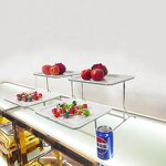 Food Display Stand Manufacturer - OEM/ODM Custom Food Display Risers Cube Cake Rack 3 Tier Metal Food Display Stand