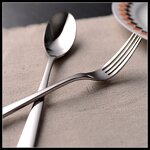 Flatware Set Factory - OEM/ODM Custom Sustainable Stainless Steel Flatware Set Gold Cutlery Mirror Plate