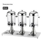 Juicer Dispenser Manufacturer - OEM/ODM Custom Commercial 3L Silver Juicer Dispenser Hotel Equipment Portable
