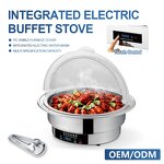 Buffet Food Warmer Factory - OEM/ODM Custom Silver Stainless Steel Chafing Dish Electrical Heating