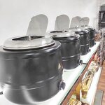 Electric Soup Warmer Manufacturer - OEM/ODM Custom Catering Equipment Aluminium Electric Soup Warmer Stock Pot 13L
