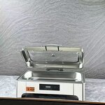 Chafing Dish Factory - OEM/ODM Custom Hotel Rectangular Chafing Dish Luxury Stainless Steel Food Warmer